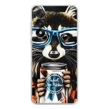 Чохол з принтом для Уанплюс Ейс 5 Ультра - (Прикольні) (AlphaPrint) – Єнот з банкою