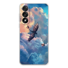 Чехол с принтом дракон Беззубик для УанПлюс Эйс 5 Ультра – Беззубик в небе