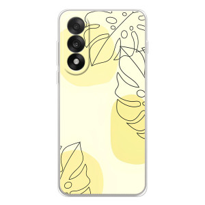 Силиконовый чехол с принтом в цветах на OnePlus Ace 5 Ultra