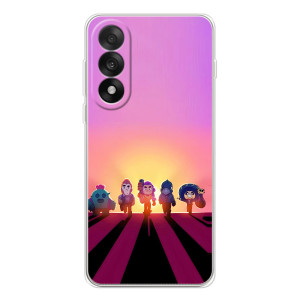 Силіконовый Чохол на OnePlus Ace 5 Ultra з картинкою Brawl Stars (Персонажі на заході сонця)