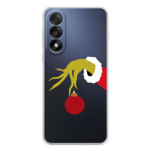 Зимні Чохли для Уанплюс Ейс 5 Ультра - прозорий фон (Грінч з іграшкою)