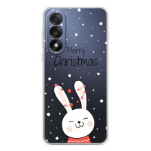 Зимні Чохли для Уанплюс Ейс 5 Ультра - прозорий фон (Різдвяний заєць)