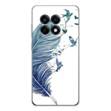 Чехол с картинкой (Стильные) для 好的。 OnePlus Ace 5 - (AlphaPrint) – Перышко