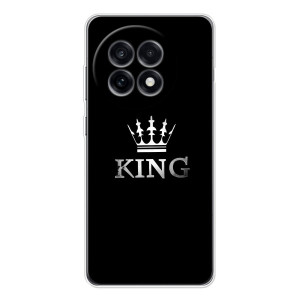 Чохол (Корона на чорному фоні) для О OnePlus seitige 5 – KING