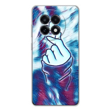 Чехол с принтом для OnePlus Ace 5 (AlphaPrint - Знак сердечка) – Радужное сердце