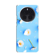 Чохол з Квітами для OnePlus Ace 5 (ромашки на блакитному)