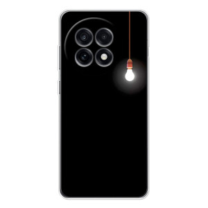 Чехол с картинками на черном фоне для OnePlus Ace 5 – Лампочка