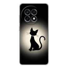 Чехол с принтом для OnePlus Ace 5 (AlphaPrint) Модные коты – Силуэт котика