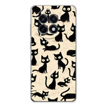 Чохол з малюнком кіт на OnePlus Ace 5 (Чорні коти)