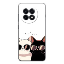 Чохол з малюнком кіт на OnePlus Ace 5 (Коти в окулярах)