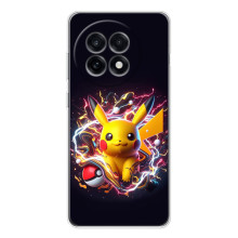 Чехол с Пикачу на OnePlus Ace 5 – Пикачу с мячом