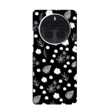 Чохли з тематикою "КВІТИ" на OnePlus Ace 5 (цвітіння на чорному)