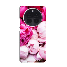 Силіконовий бампер з принтом (квіточки) на О OnePlus seitige 5 – Півонії