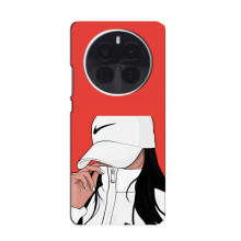 Силіконовый Чохол на OnePlus Ace 5 з картинкой Модных девушек – Дівчина Nike