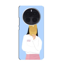 Силіконовый Чохол на OnePlus Ace 5 з картинкой Модных девушек – Жовта кепка