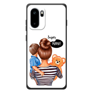 Чехол с печатью для OnePlus Ace 6 - (Мама с ребенком) (AlphaPrint)