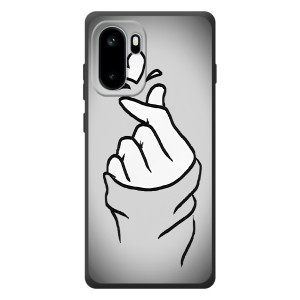 Чехол с принтом для OnePlus Ace 6 (AlphaPrint - Знак сердечка)