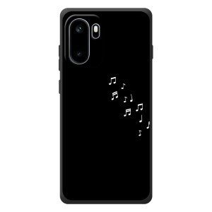 Чехол с картинками на черном фоне для OnePlus Ace 6 – Ноты