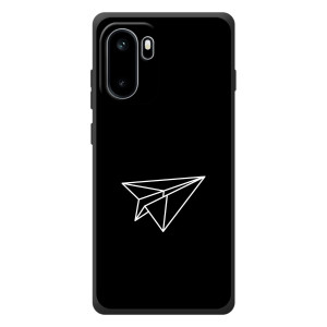 Чехол с картинками на черном фоне для OnePlus Ace 6 – Самолетик