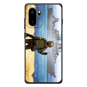 Чехол с принтом (Русский корабль...) для ОнеПлюс Эйс 6 (AlphaPrint)