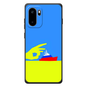 Чехол с принтом (Русский корабль...) для ОнеПлюс Эйс 6 (AlphaPrint)