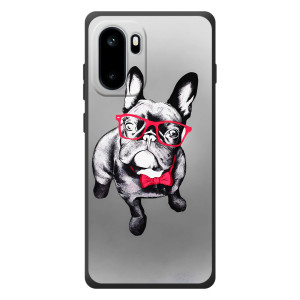 Чехол (ТПУ) Милые собачки для OnePlus Ace 6 – Бульдог в очках