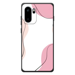 Чехол цветочный дизайн для OnePlus Ace 6 (Розовый фон)