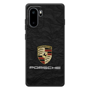 Чехол с авто Порше для OnePlus Ace 6 – Логотип Порше