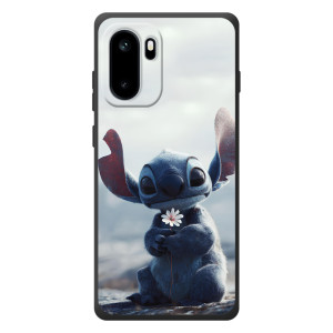 Чехол с рисунком Стич для OnePlus Ace 6 – Стич с цветочком