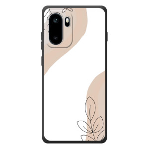 Силиконовый чехол с принтом в цветах на OnePlus Ace 6