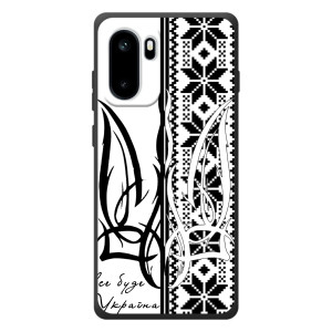 Чехол с украинским гербом на OnePlus Ace 6 – Герб с вишивкой