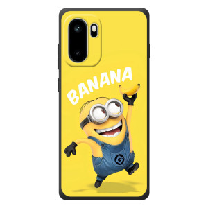 Мультяшный принт на Чехол для ОнПлэС Эйс 6 (Banana)