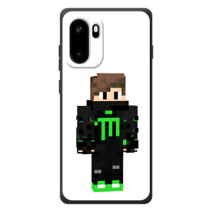 Чехлы для OnePlus Ace 6 (Персонажи Майн Крафт) (Зеленый мальчик)