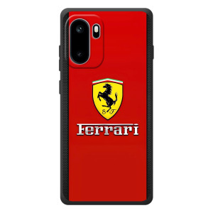 Силиконовый бампер с картинкой машины на OnePlus Ace 6 – Ferrari Logo