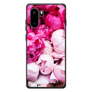 Силиконовый бампер с принтом (цветочки) на ОнПлэС Эйс 6 (Пионы)