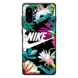 Силиконовый Чехол на OnePlus Ace 6 с картинкой Nike (Цветочный Nike)