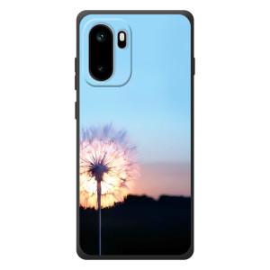 Силиконовый Чехол с одуванчиками на OnePlus Ace 6 – Закат с одуванчиком