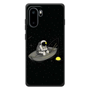 Силіконовый Чохол з принтом "Космонавти" на OnePlus Ace 6 – Космонавт на рибалці