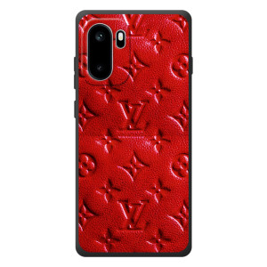 Текстурний Чохол Louis Vuitton для OnePlus Ace 6 – Червоний ЛВ