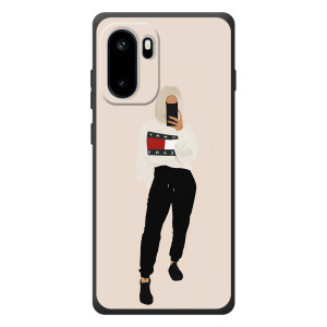 Силиконовый Чехол на OnePlus Ace 6 с картинкой Стильных Девушек – Стильная