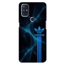 Чехлы Адидас для OnePlus Nord 10 5G (AlphaPrint) (Синий Адидас)