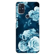 Чехлы (ART) Цветы на OnePlus Nord 10 5G (VPrint) (Блактині бутони)