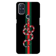 Чехлы Бренд GUCCI для OnePlus Nord 10 5G (Змей Гуччи)