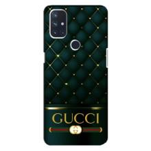 Чехлы ГУЧЧИ для ВанПлас Норд 10 (5G) (AlphaPrint) (Текстура Гуччи)