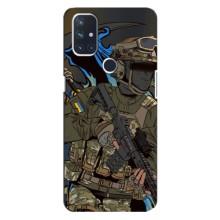 Чехлы с картинкой ЗСУ для OnePlus Nord 10 5G (AlphaPrint) (Воин ВСУ)