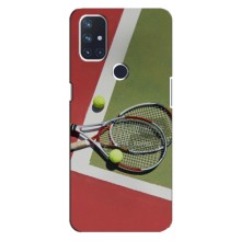 Чехлы с принтом Спортивная тематика для OnePlus Nord 10 5G – Ракетки теннис