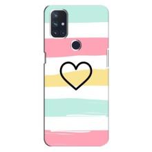 Чехлы с тематикой "Маленькие Сердечки" на OnePlus Nord 10 5G (Красивое сердечко)