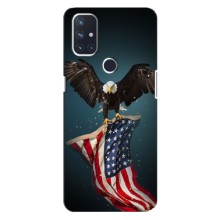 Чехол Флаг USA для OnePlus Nord 10 5G – Орел и флаг