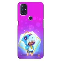 Чехол ЛЕОН (Бравл Старс)  для OnePlus Nord 10 5G (Леон в костюме Акулы)