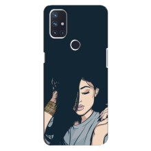 Чехол с печатью для OnePlus Nord 10 5G - (Мода) (AlphaPrint) (Красивая девочка)